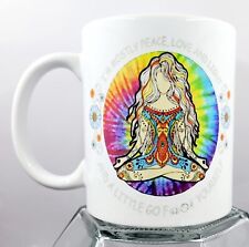 Peace Love Little Bit Go Coffee Mug 12 Oz Ceramic - Microwave & Dishwasher Safe  picture