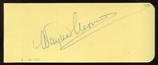Wayne Morris d1959 signed 2x5 cut autograph on 8-12-47 Actor in Kid Galahad picture