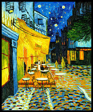 Vincent Van Gogh Café Art Poster Magnetic Canvas Print Fridge Magnet 12x14 Large picture