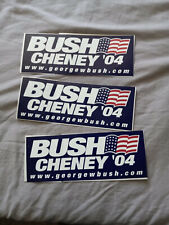 2004 George W Bush Dick Cheney 04 Presidential Bumper Sticker Political Campaign picture