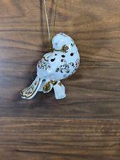 Lenox Bejeweled Christmas Dove Ornament Gold Accents picture