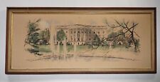 Vintage The White House Colored-Cardboard Framed Large Print by John Thompson picture