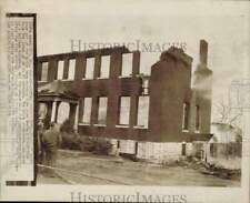 1957 Press Photo Remains of Katie Jane Nursing Home after Fire, Explosion, MO picture
