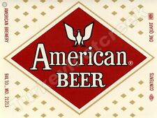 American Beer Label 9