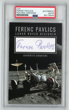 FERENC PAVLICS Signed Custom Cut Photo Card PSA - NASA Sapce Apollo Lunar Rover picture
