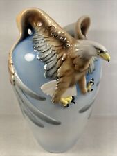 Franz Porcelain Bald Eagle Bird Vase XP1682 picture