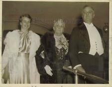 1935 Press Photo President & Mrs. Roosevelt with Sara Delano Roosevelt, DC picture