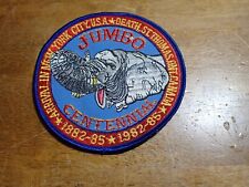 Vtg 1982 JUMBO CENTENNIAL ELEPHANT ARRIVAL NEW CITY CIRCUS  PATCH BX A #55 picture