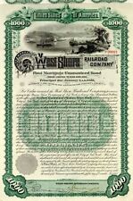 West Shore Railroad Co. - $1,000 Bond - Railroad Bonds picture