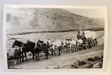 RPPC Burns Oregon About 1900 Freight Team Horses Wagon c1950s Repro Lemon's picture