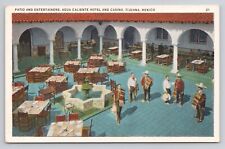 Postcard Patio Entertainers Agua Caliente Hotel Casino Tijuana Mexico picture