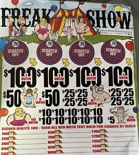 NEW pull tickets Freak Show Jar Tabs - Seal picture