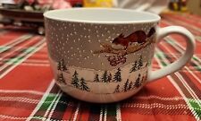 Large Oversized Christmas Fox Coffee Mug/ Soup Bowl picture