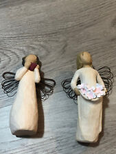 LOT of (2) Willow Tree Figurine - Angel of Spring and Of the Heart Susan Lordi picture