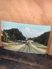 South Manchester CT., Main St. Looking North Vintage Postcard 1908 Horse Buggy picture