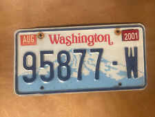 2001 Washington License Plate Truck # 95877-W picture