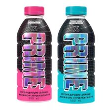 NEW Prime X Hydration Drink Pink+Blue Holograph   Sealed- 1 Pink + 1 Blue picture