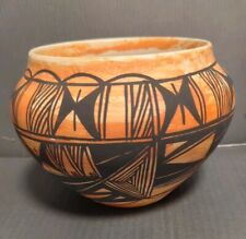 Vintage Albuquerque New  Handpainted Terra Cotta Art Vase Geometric signs.  picture