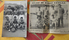 cpa format photo marseillan basketball team church square picture