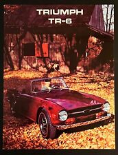 Mint Original   First (1969) Triumph TR-6 Sales Brochure picture