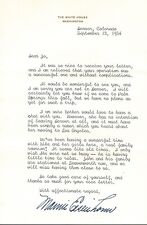 Mamie Eisenhower Typed Letter Signed as First Lady, 1954, Mentions Ike picture