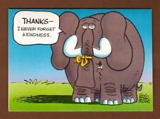 Vintage Animal Crackers Thank You Note Card Eugene the Elephant Rog Bollen 1985 picture