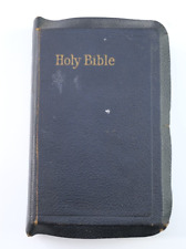 Vtg 1902 Holy Bible Old and New Testament A.J Holman Pronouncing Edition Leather picture