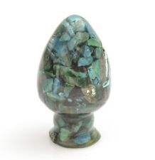 Polyester Egg full of genuine original natural Eilat stone Israel Collectibles picture