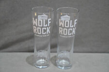 2x Sharp's Wolf Rock Exceptional Red Ipa Pint Beer Glass Laser Nucleated CE M18 picture