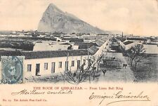 CPA GIBRALTAR THE ROCK OF GIBRALTAR FROM BULL RING LINE picture