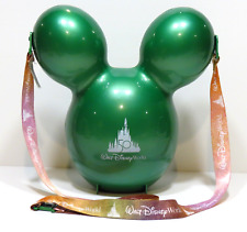 Walt Disney World 50th Anniversary Mickey Green Balloon Popcorn Bucket w/Strap picture