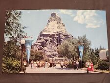 Vintage Disneyland Matterhorn Unposted Chrome Postcard Early 1960s picture