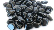 10x Black Obsidian Tumbled Stones 20-30mm Reiki Healing Crystal Repel Negativity picture