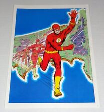Rare vintage original 1978 The Flash DC Comics comic book art pin-up poster: JLA picture