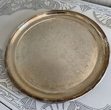 Vintage W&S Blackington Larger Silverplate on Brass Victorian Style Tray 27