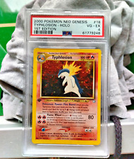 PSA 4 Pokemon TYPHLOSION 18/111 Neo Genesis 1st Edition Holo English Excellent picture