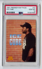 1991 Premier Rap Pack #47 Ice Cube PSA 10 GEM MINT Rookie Card Low PoP  picture