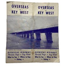 RARE MIAMI 1939 Tourist Guide 7 MILE BRIDGE Overseas Highway to FLORIDA KEY WEST picture