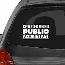 CPA CERTIFIED PUBLIC ACCOUNTANT Car Laptop Wall Sticker a8 picture