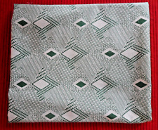 Vintage Feed Sack Green Abstract Diamond Shapes 42
