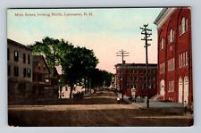 Lancaster NH-New Hampshire, Main Street Looking North, Antique Vintage Postcard picture