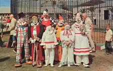 Vintage Postcard World's Best Happiest Group of Clowns Circus Florida picture