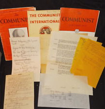 1937 American Communist Party Convention Notes, Trotsky Declaration, Pro Stalin picture