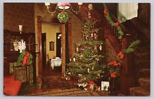 Postcard Christmas at the Harding House Marion Ohio Victorian Decorations picture