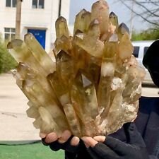 17.95LB Natural Citrine cluster mineralspecimen quartz crystal healing picture