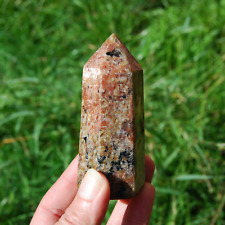 3.75in 203g Sunstone Black Tourmaline Crystal Tower, India picture