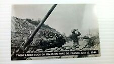 France South Invasion Road Troop Laden Duck Postcard Old Vintage Card View Post picture