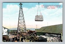 Nome AK-Alaska, John J. Swenson Co.'s Cableway Crane, c1910 Vintage Postcard picture