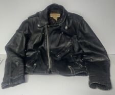 Vintage 1960s Harley Davidson Biker Leather Jacket Cycle Champ Size 38 Made USA picture