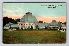 Detroit MI-Michigan, Belle Isle, Horticultural Building Vintage Postcard picture